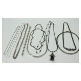 (11) PIECE STERLING GROUP, MOST NECKCHAINS