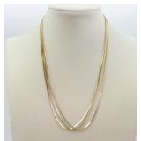 (3) 14K BOSTON LINK NECKCHAINS