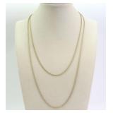 (2) 14K PRINCE OF WALES NECKCHAINS