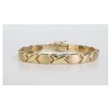 ITALIAN 14K HUGS AND KISSES BRACELET