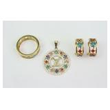 (3) PIECE 18K LOUIS VUITTON REPLICA JEWELRY GROUP