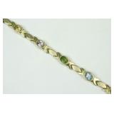 14K MULTI GEMSTONE BRACELET