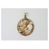 14K MOSES WITH TABLET PENDANT