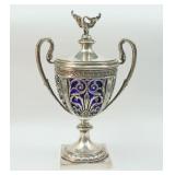 CONTINENTAL 935 SILVER COVERED SWAN CUP