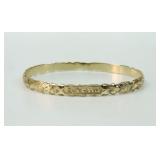 14K SLIP-ON BANGLE BRACELET