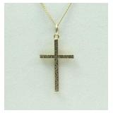 18K CROSS PENDANT ON CHAIN