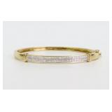 18K DIAMOND HINGED BANGLE
