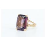 18K VINTAGE AMETHYST COCKTAIL RING