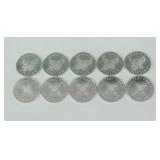 (10) SUNSHINE MINING 1 TROY OZ .999 SILVER ROUNDS