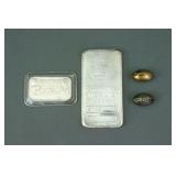 (4) PIECE SILVER GROUP INCL. SILVER BARS