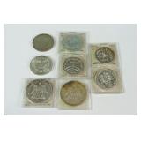 (18) INTERNATIONAL SILVER COINS