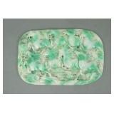 CHINESE CARVED JADEITE JADE HORSE PLAQUE