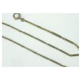 14K BAR LINK WATCH CHAIN
