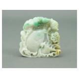 CHINESE JADEITE JADE FISH CARVING