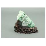 CHINESE JADEITE JADE CABBAGE CARVING
