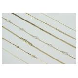 (7) PIECE 14K BRACELET & ANKLET GROUP