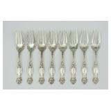 (8) INTERNATIONAL SILVER STERLING SALAD FORKS