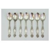 (7) INTERNATIONAL SILVER STERLING OVAL SOUP SPOONS