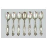 (7) INTERNATIONAL SILVER STERLING OVAL SOUP SPOONS