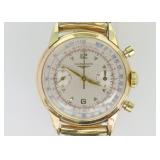 14K LONGINES 30CH FLYBACK CHRONOGRAPH CASE WATCH