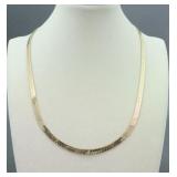 14K HERRINGBONE NECKLACE
