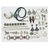 (26) PIECE SILVER JEWELRY GROUP