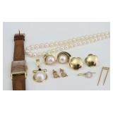 (8) PIECE MAINLY 14K ESTATE JEWELRY GROUP