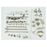 (20+) PIECE STERLING JEWELRY GROUP