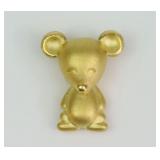 24K MINIATURE MOUSE PENDANT