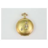 LADIES SERAPH 14K DIAMOND POCKET WATCH