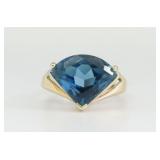 14K LONDON BLUE TOPAZ RING