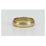 TIFFANY & CO. 14K GENTS WEDDING BAND