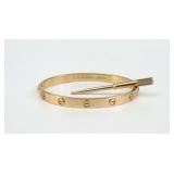 CARTIER 18K ROSE GOLD LOVE BRACELET