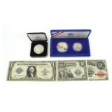(6) PIECE US CURRENCY & COIN GROUP