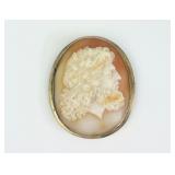 LARGE VICTORIAN CAMEO BROOCH OF ZEUS