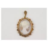 18K CAMEO PENDANT