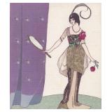 (12) FASHION POCHOIRS AND A LAURENCIN ETCHING