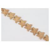 14K TEXTURED SEA STAR BRACELET