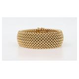 ITALIAN UNOAERRE 14K MESH LINK BRACELET