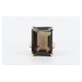 10K GOLDEN BERYL COCKTAIL RING