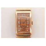 HAMILTON 14K ROSE GOLD BRACELET WATCH