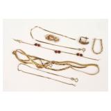 (8) PIECE 14K SCRAP GOLD JEWELRY GROUP