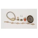 (7) PIECE GOLD JEWELRY GROUP INCLUDING SCRAP
