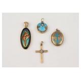(4) 14K PENDANT CHARMS