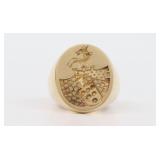 14K FAMILY CREST SIGNET RING