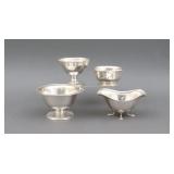 (4) SMALL STERLING BOWLS
