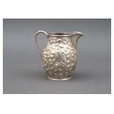 A. E. WARNER BALTIMORE STERLING REPOUSSE PITCHER