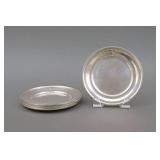 SET OF (5) S. KIRK & SON STERLING BREAD PLATES