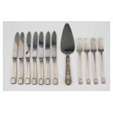 (14) PIECE STERLING FLATWARE GROUP- MOST TIFFANY