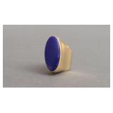 18K BOLD LAPIS LAZULI STATEMENT RING